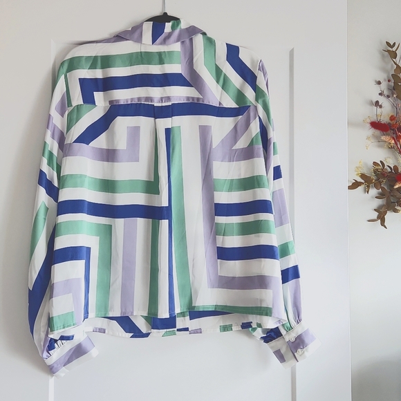 💙NWOT💚 Reitmans button-up blouse, size L - Picture 6 of 8